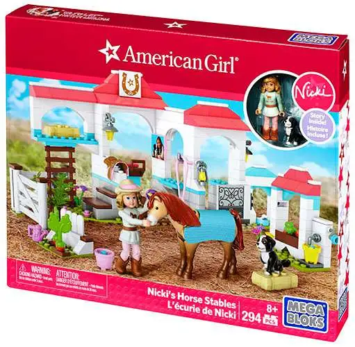 Mega Bloks American Girl Nicki's Horse Stables Set #31926 [Damaged Package]