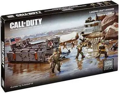 Mega Bloks MB 06829 Call of Duty Landing Craft Invasion WWII VHTF D-DAY NORMANDY 