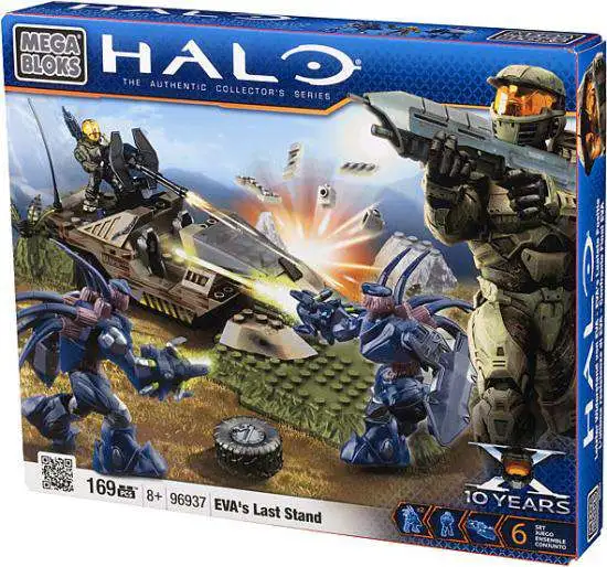 Halo Mega Bloks UNSC Green Spartan EVA with Detailed Assault Rifle Figure 