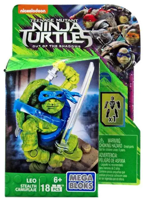 Mega Bloks Teenage Mutant Ninja Turtles Out of the Shadows Leo Set DPW13 [Stealth, Loose]