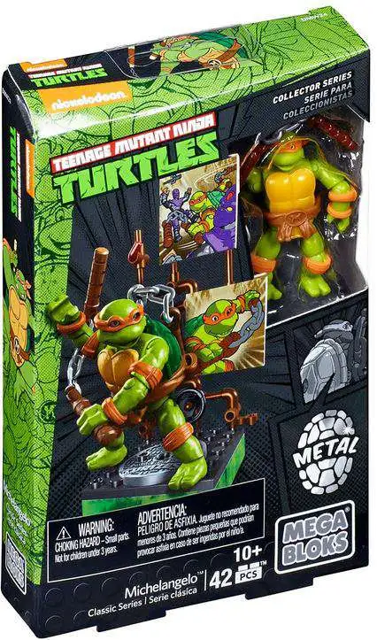 Michelangelo Teenage Mutant Ninja Turtles Nickelodeon Serie 1 Mega Bloks Figur 