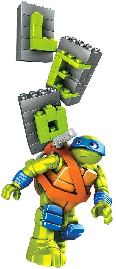 Mega Bloks Teenage Mutant Ninja Turtles Leonardo Ninja Name Builder NIB 