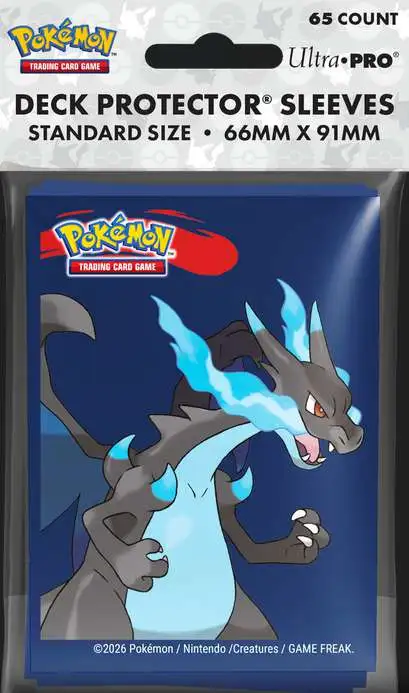 Ultra Pro Pokemon Mega Charizard X Standard Card Sleeves [65 Sleeves]