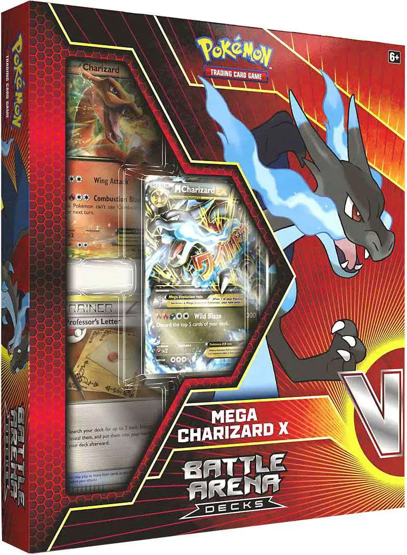 Pokemon Mega Charizard X Battle Arena Deck - TCG Cards EX - Recaptured LTD