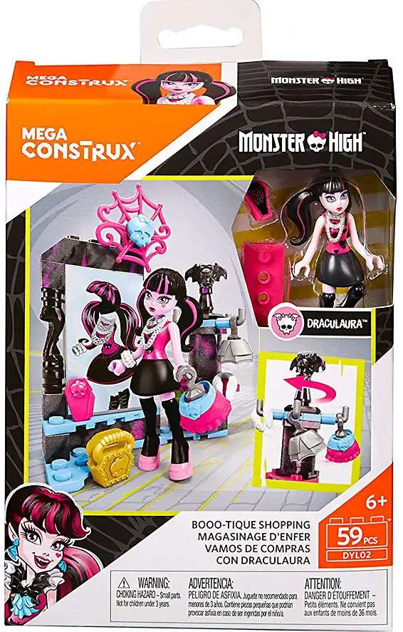 Bungalow prangende Royal familie Monster High Boo-tique Shopping Set Draculaura Mega Construx - ToyWiz