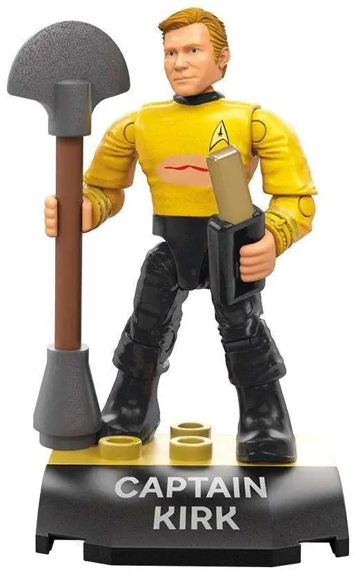 Mega Construx ® "capitano Kirk" figure fnd69 from Star Trek LEGO ® Compatibel 
