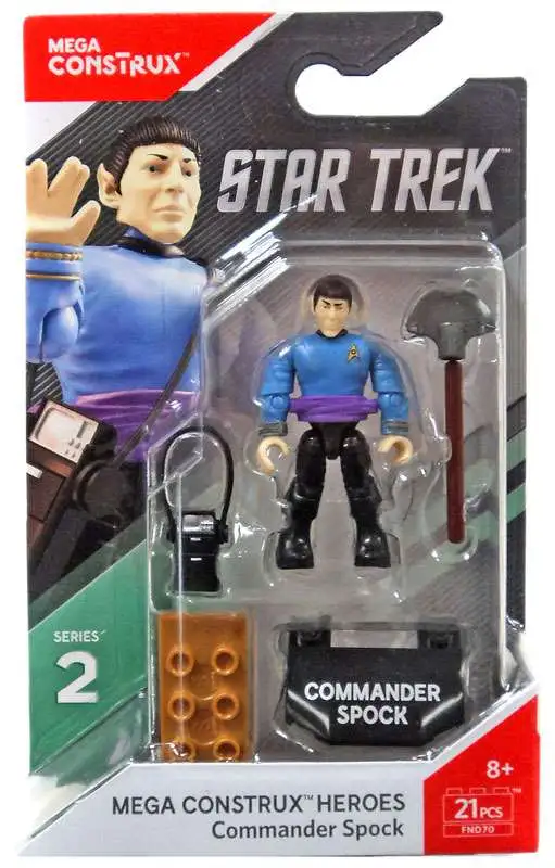 MEGA Construx Heroes Series 2 Commander Spock Fnd70 24 Pcs Ship for sale online 