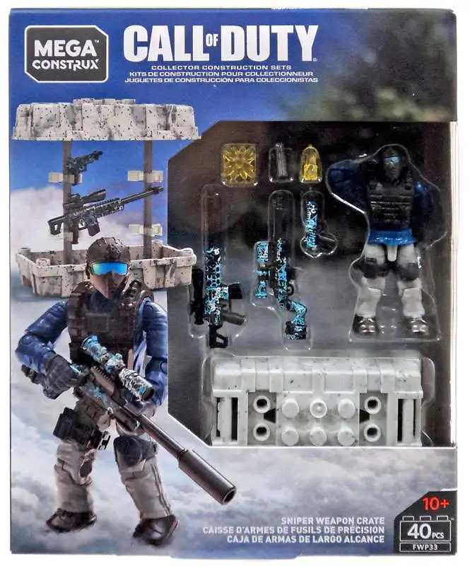 MEGA Construx Call of Duty 40 PC FWP33 Sniper Weapon Create 10 Years for sale online 