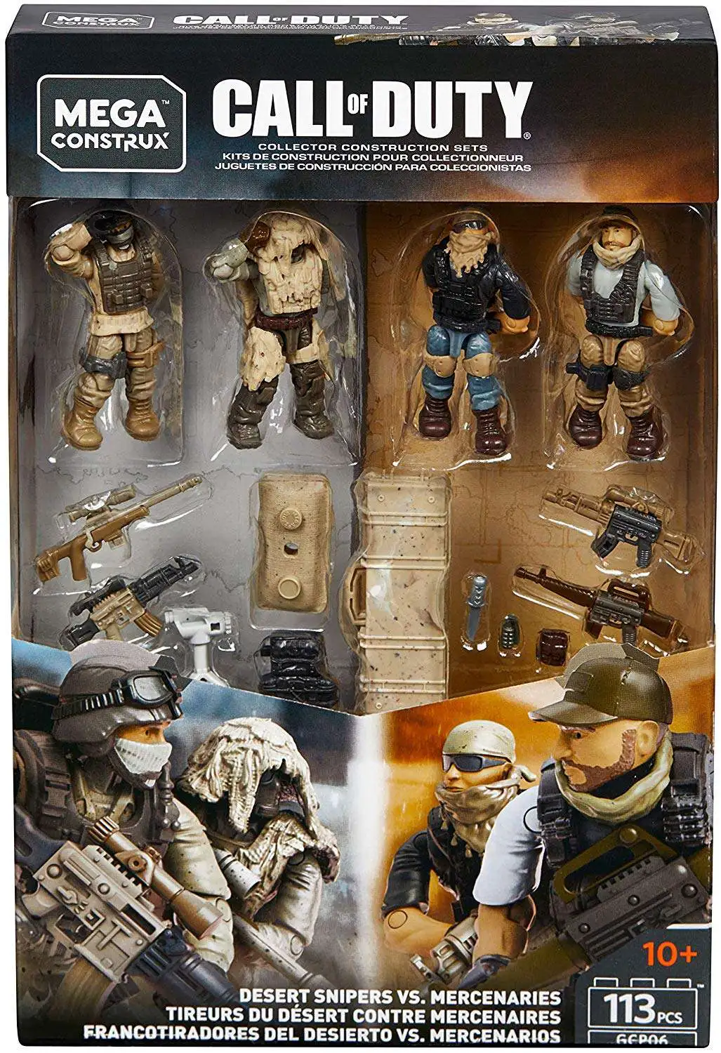 MEGA Construx Call of Duty Desert Snipers VS Mercenaries 113 Pcs GCP06 for sale online 