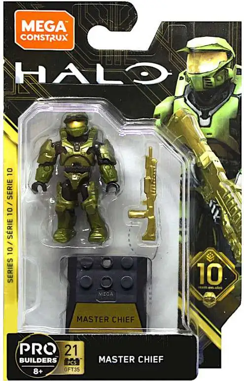 Halo Heroes Series 10 Master Chief Mini Figure Damaged Package Mega ...
