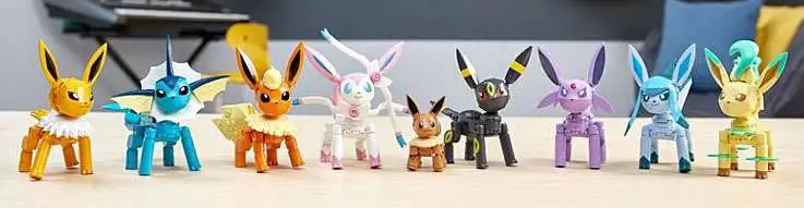 Mega Construct Pokemon Every Eevee Evolution Pack – Funtime Toys and Gifts