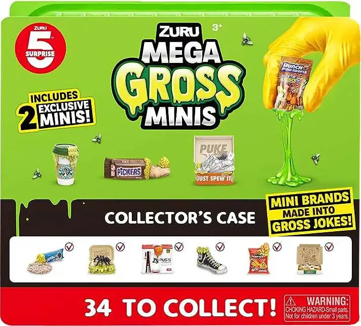 5 Surprise Mega Gross Minis Collector Case [Includes 2 Exclusive Minis!]