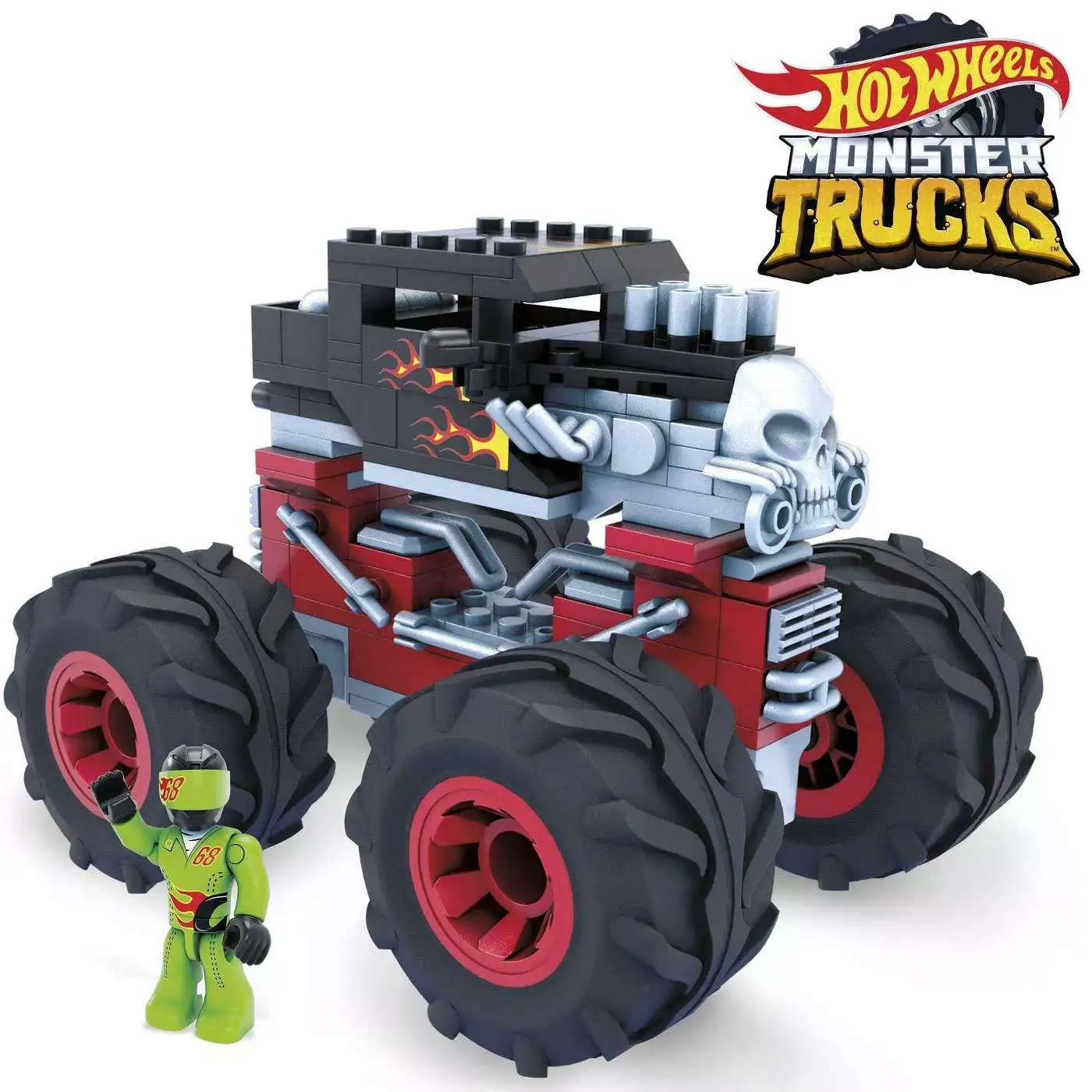 Hot Wheels Wonder Builders Monster Truck Bone Shaker Toy 1 Ea, Christmas