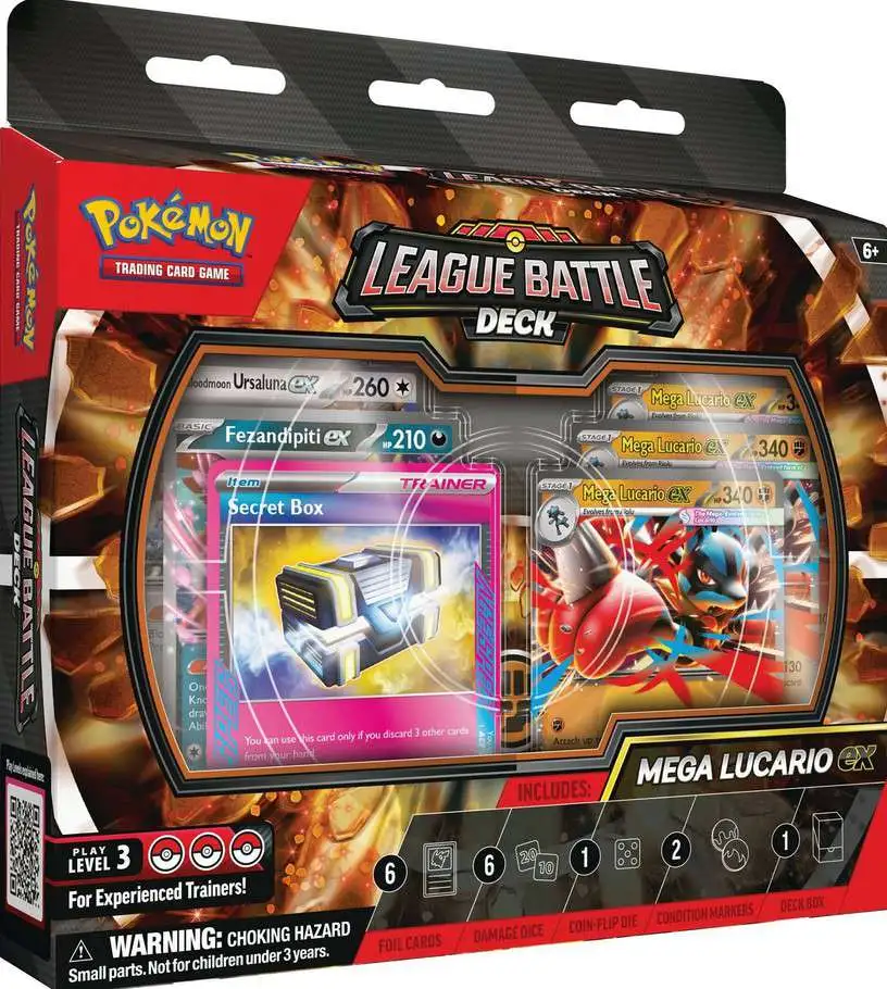Pokemon Mega Evolution Mega Lucario ex League Battle Deck [60-Card Deck, Deck Box & More] (Pre-Order ships May)