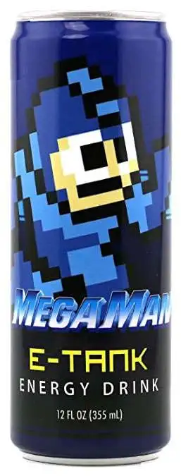 Mega Man E-Tank 12 Ounce Energy Drink Boston America - ToyWiz