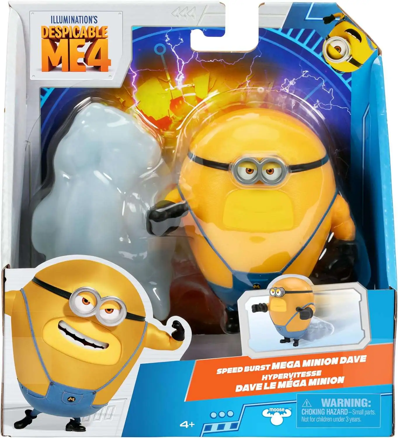 Despicable Me 4 Mega Minion Dave Action Figure [Speed Burst, Damaged Package]
