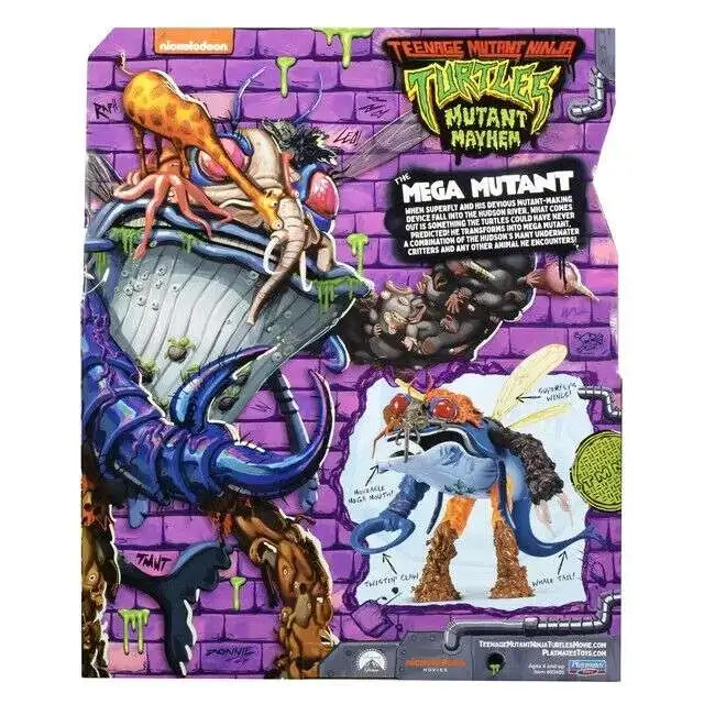 TEENAGE MUTANT NINJA Giant Mega Mutant 20 Cm | Figura Da Film Mutant Mayhem, Articolata, Personaggio Cattivo Collezionabile