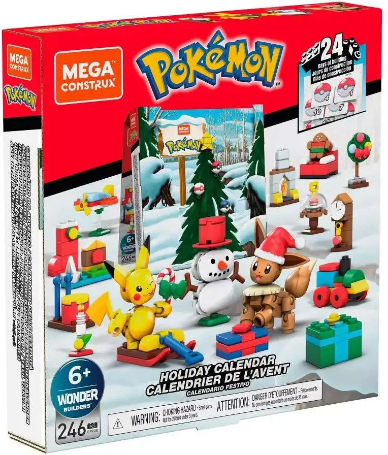 GPV08 for sale online MEGA Construx Pokemon Advent Calendar Construction Set 246 Pcs 