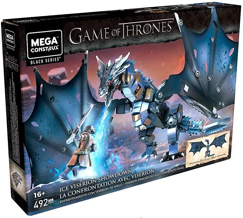 Mega Construx Game of Thrones Viserion Dragon Egg BEST PRICE QTY DISC FREE SHIP 