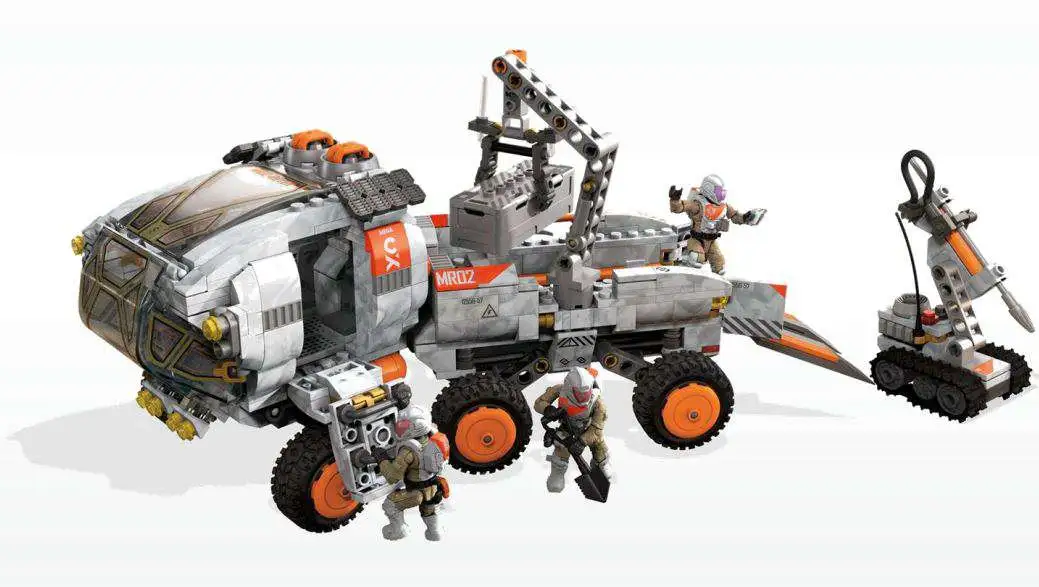 Mega Construx  space rover astronaut micro action figures 