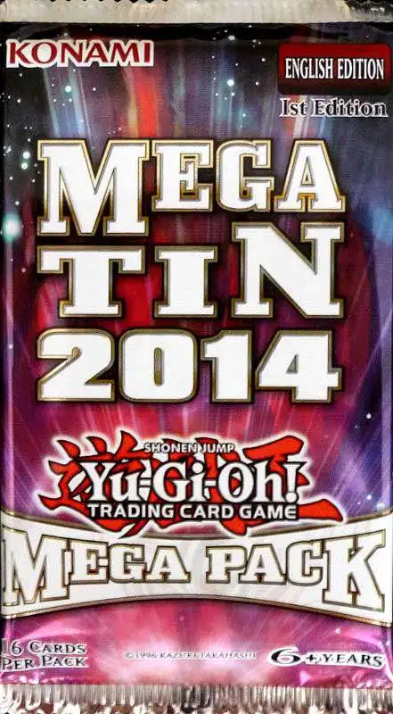 YuGiOh Trading Card Game 2014 Mega Tin Booster MEGA Pack 16 Cards