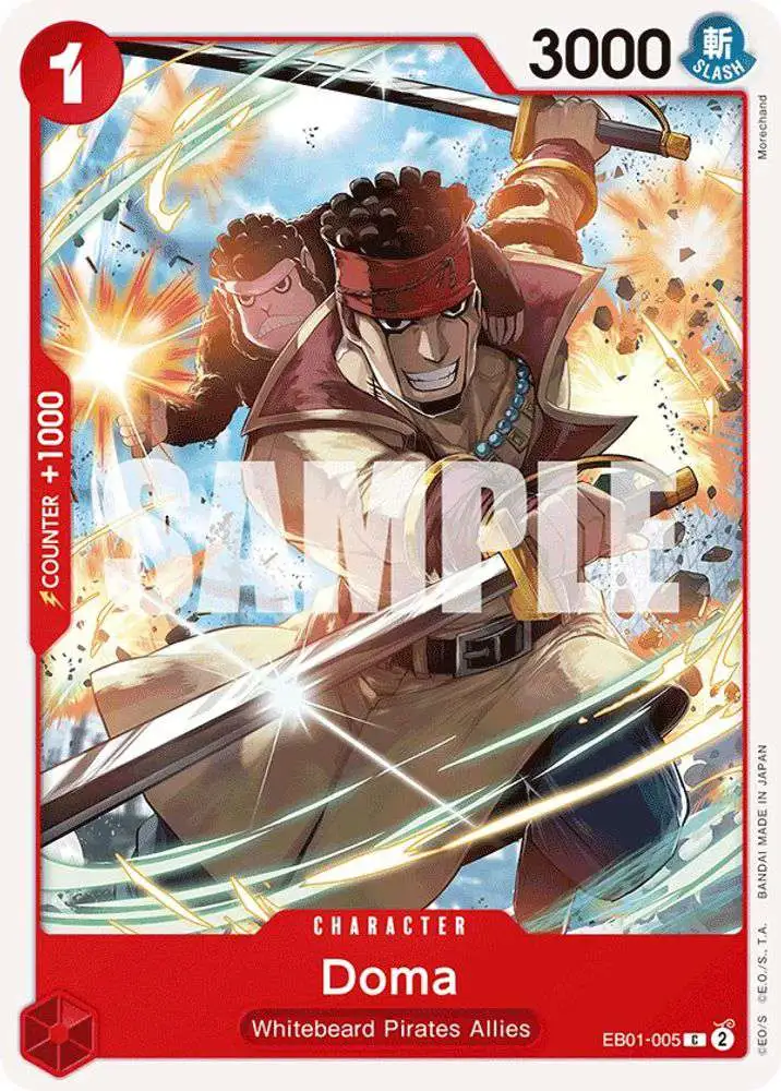 One Piece Trading Card Game Memorial Collection Common Doma EB01-005