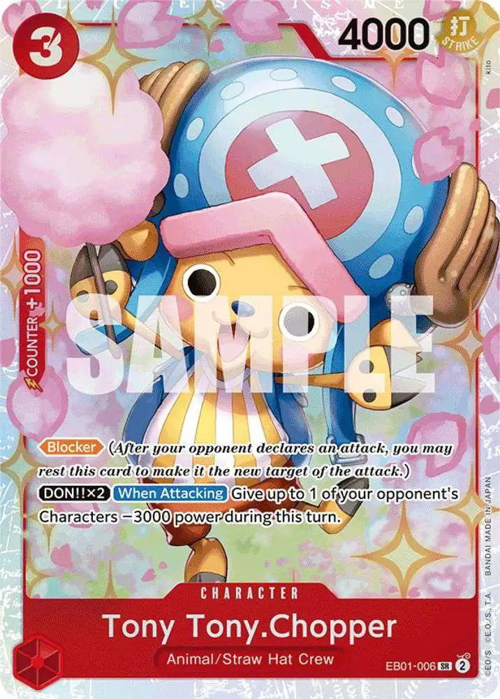 One Piece Trading Card Game Memorial Collection Super Rare Tony Tony.Chopper EB01-006