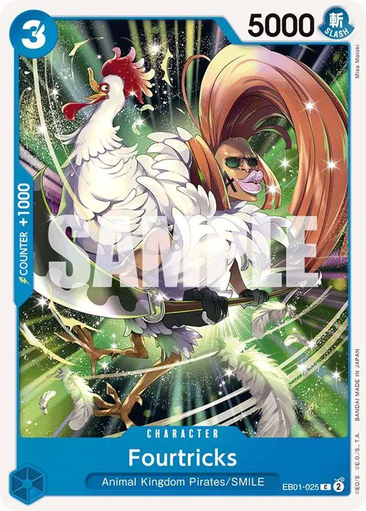 One Piece Trading Card Game Memorial Collection Common Fourtricks EB01-025