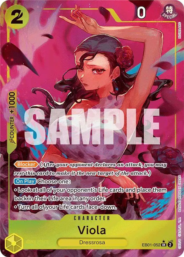 One Piece Trading Card Game Memorial Collection Super Rare Viola EB01-052 [Alternate Art]