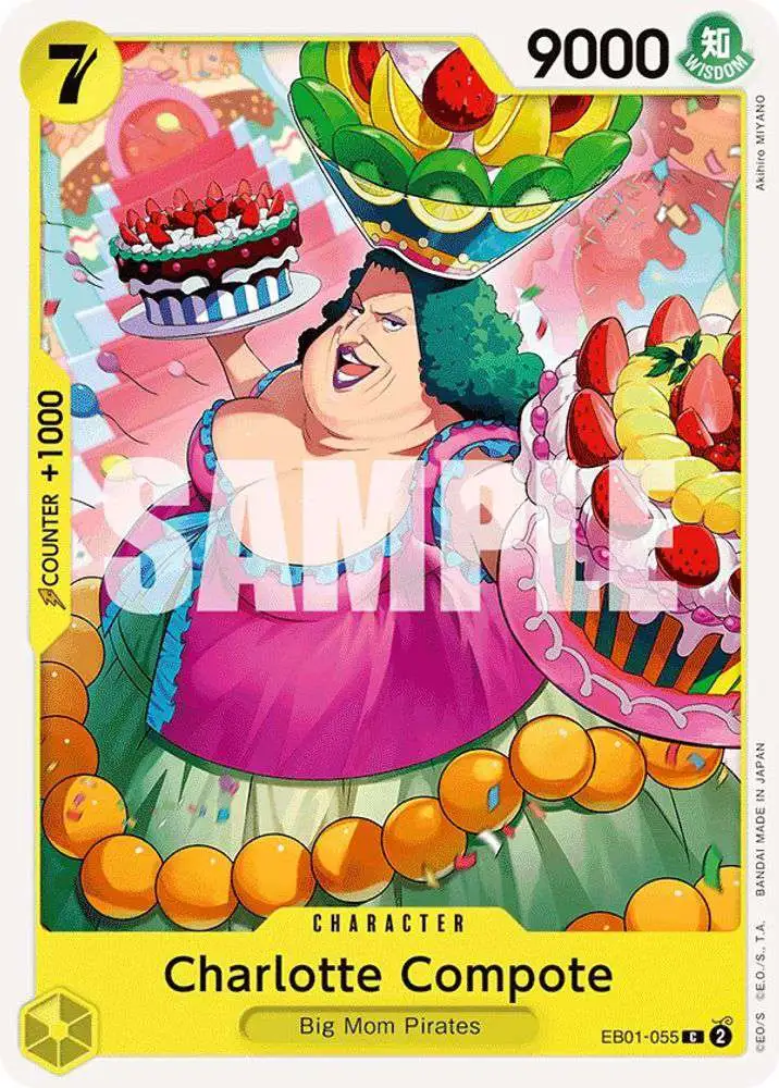 One Piece Trading Card Game Memorial Collection Common Charlotte Compote EB01-055