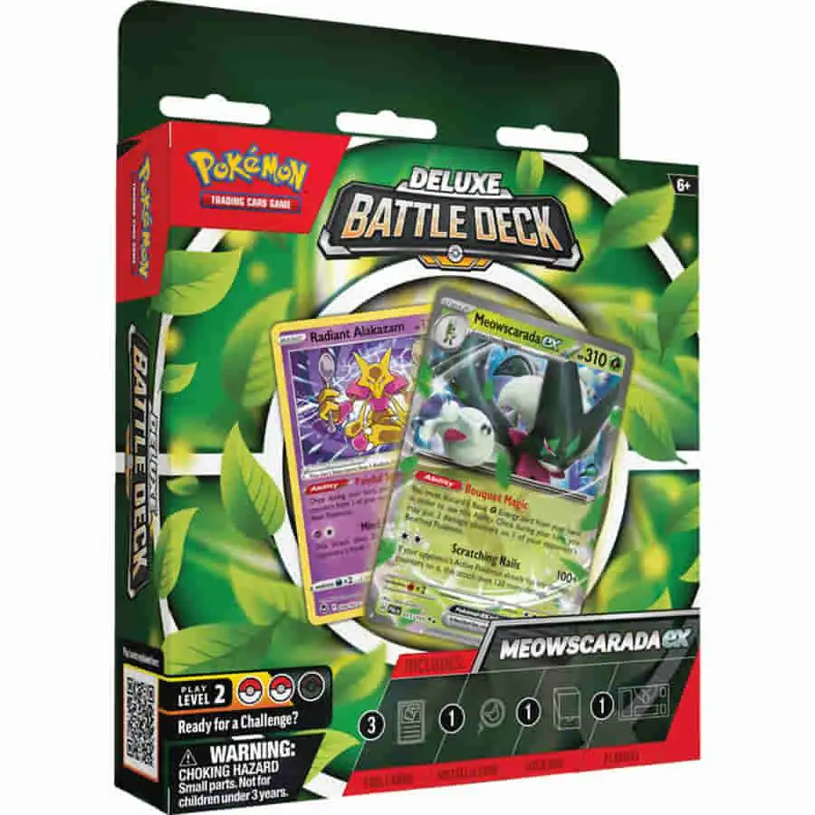 Pokemon Meowscarada ex DELUXE Battle Deck [60 Cards & More]