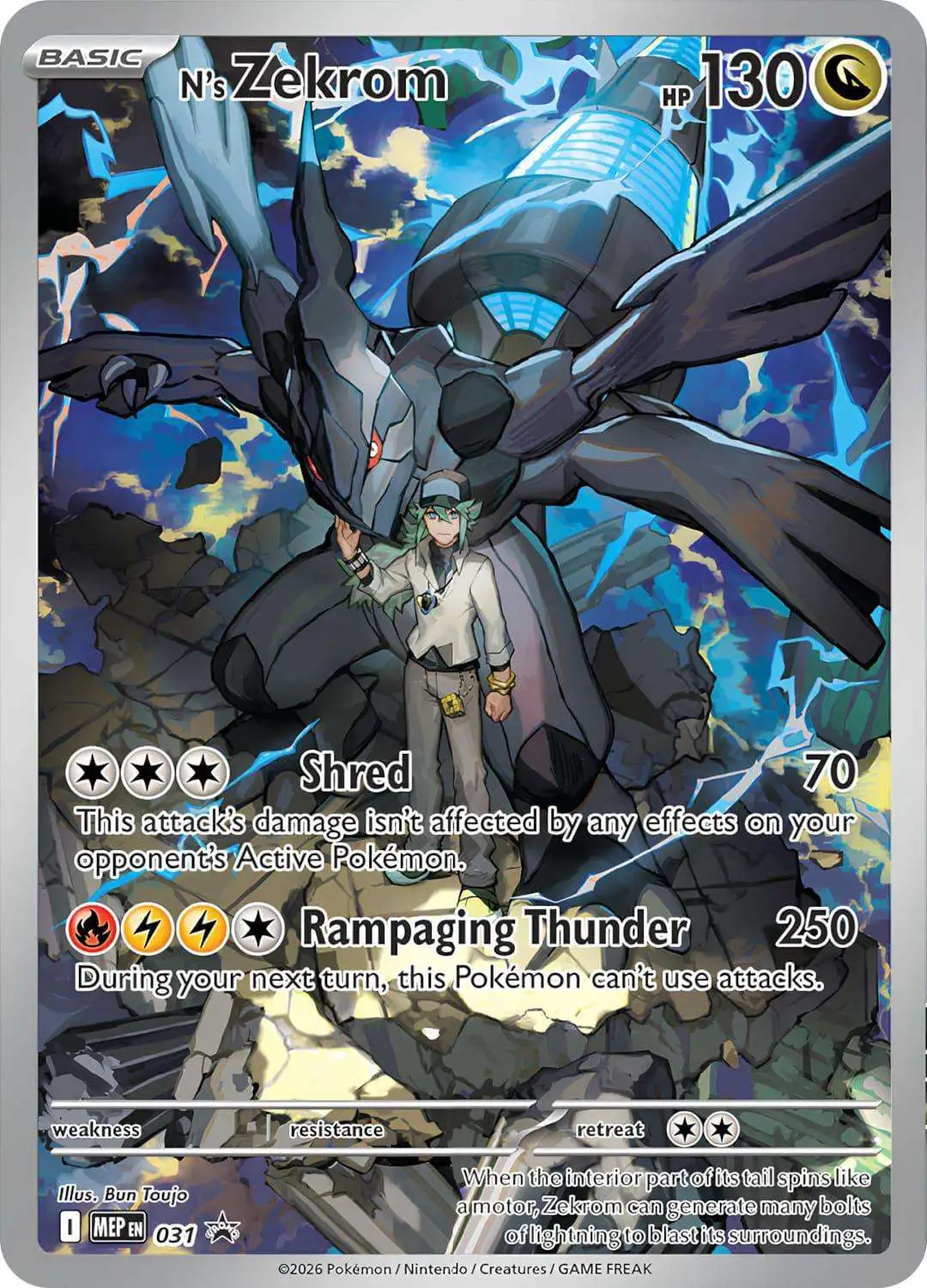 Pokemon Mega Evolution Promo Promo N's Zekrom MEP031