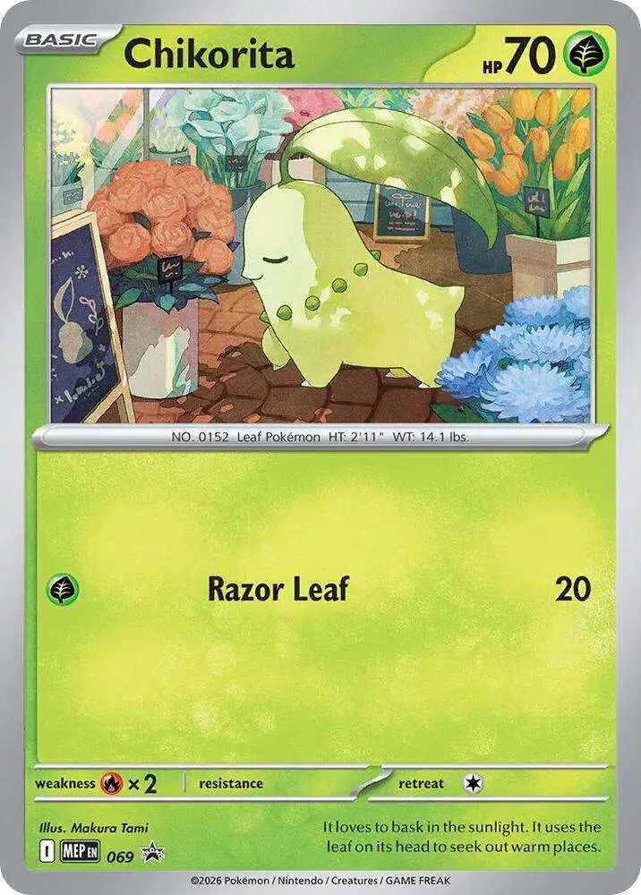 Pokemon Trading Card Game Mega Evolution Promo Promo Chikorita MEP069