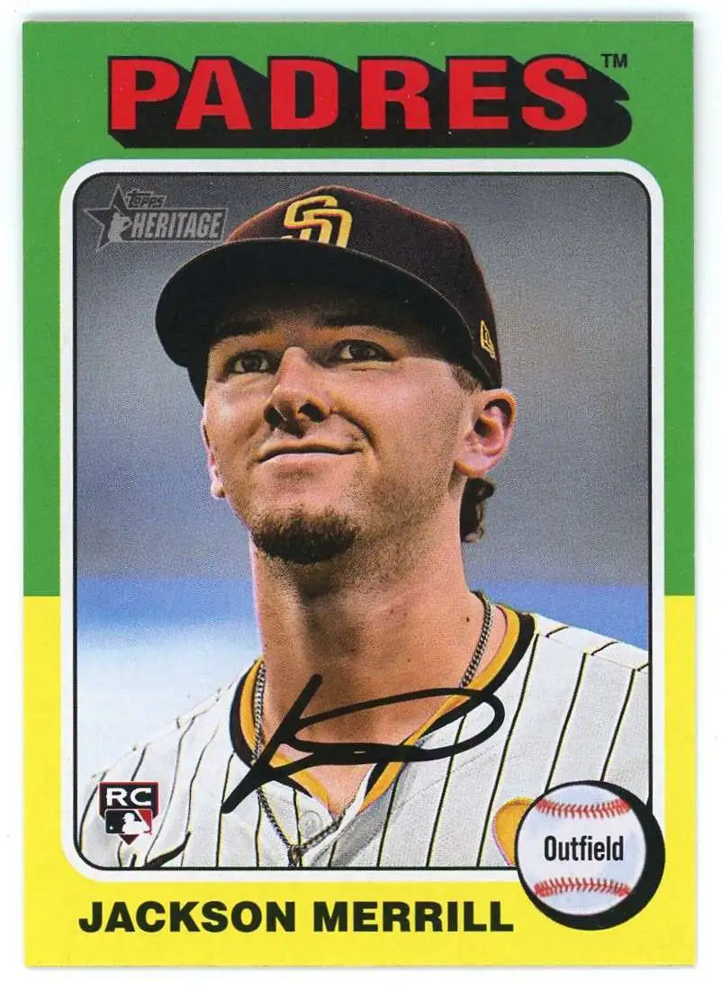 MLB 2024 Topps Heritage High Number Base Jackson Merrill #689 [Rookie]