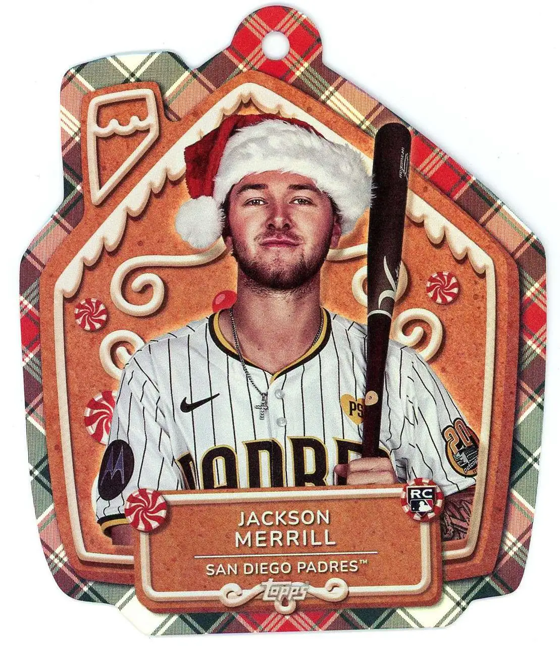 MLB 2024 Topps Holiday Oversized Die-Cut MLB Ornaments Jackson Merrill MLBO-13 [Rookie]