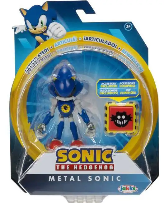 Mecha Sonic with Spike Trap 4 Inch Action Figure Sonic the