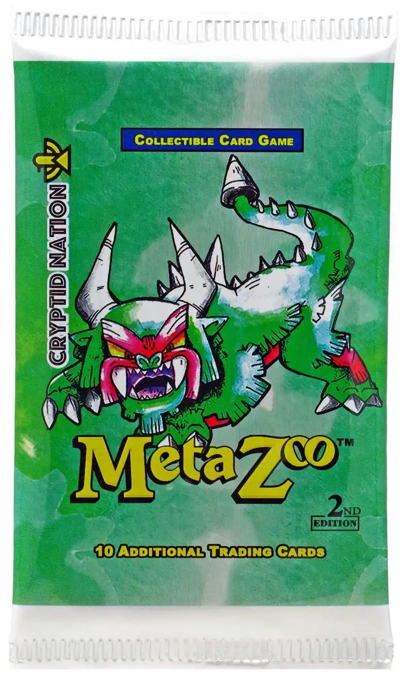 MetaZoo Trading Card Game Cryptid Nation Base Set Booster Pack [2nd Edition, 10 Cards]