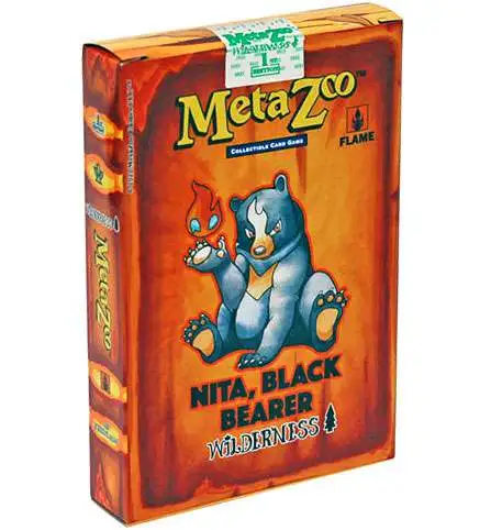 MetaZoo Trading Card Game Cryptid Nation Base Set Nita, Black Bearer Wilderness Theme Deck [1st Edition]