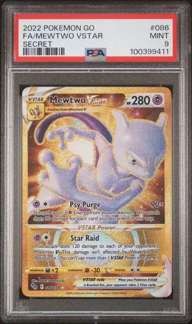 Pokemon Sword & Shield Mewtwo Vstar #86 [PSA 9]