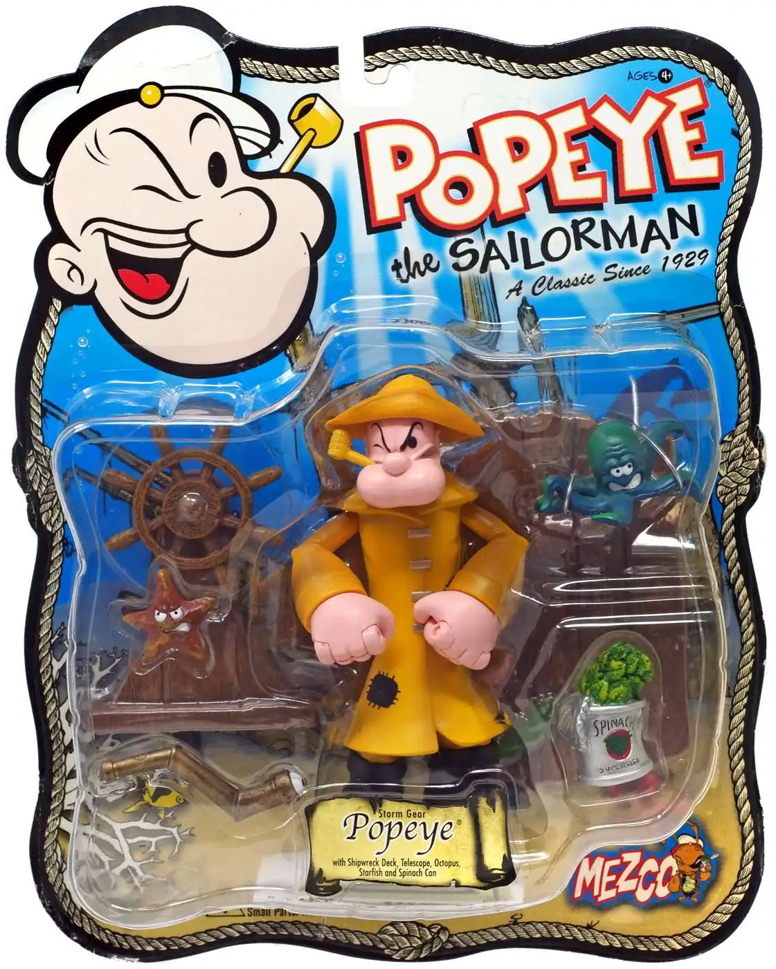 Popeye the Sailor Man Pea Coat Popeye Action Figure