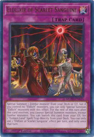 YuGiOh Maximum Gold: El Dorado Rare Eldlixir of Scarlet Sanguine MGED-EN125