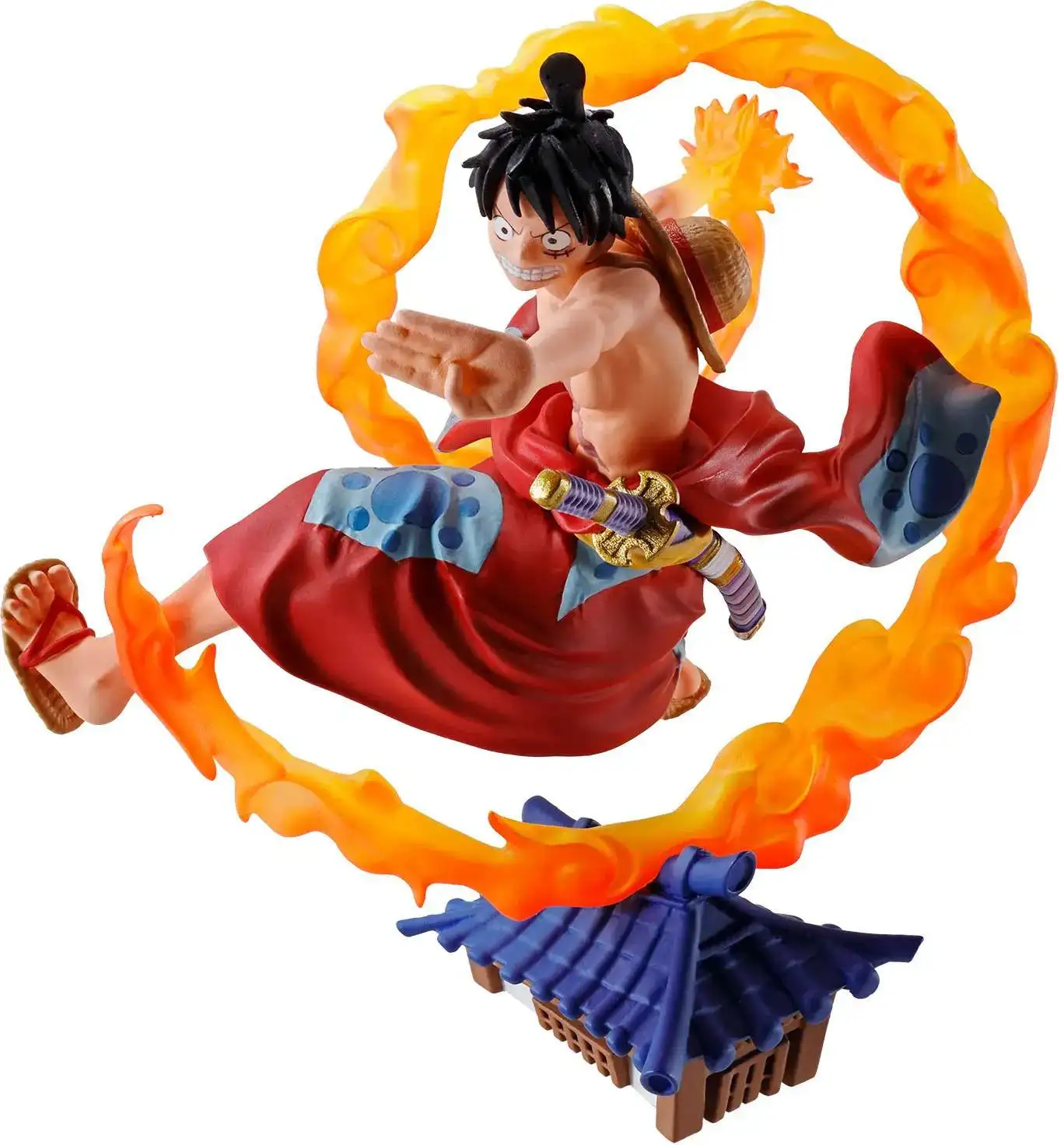 One Piece Petitrama Wano Kuni Vol.1 Luffytaro 3.34-Inch Collectable Figure [Loose]