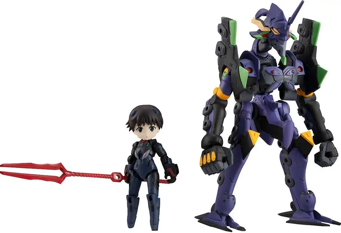 Megahouse Desktop Army Shinji Ikari, Kaworu Nagisa & Evangelion 13 Figure  [Theatrical Edition]