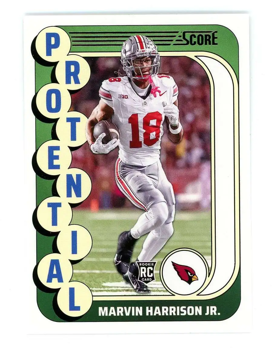 NFL Arizona Cardinals 2024 Score Football Protential Marvin Harrison Jr. #16 [Rookie]