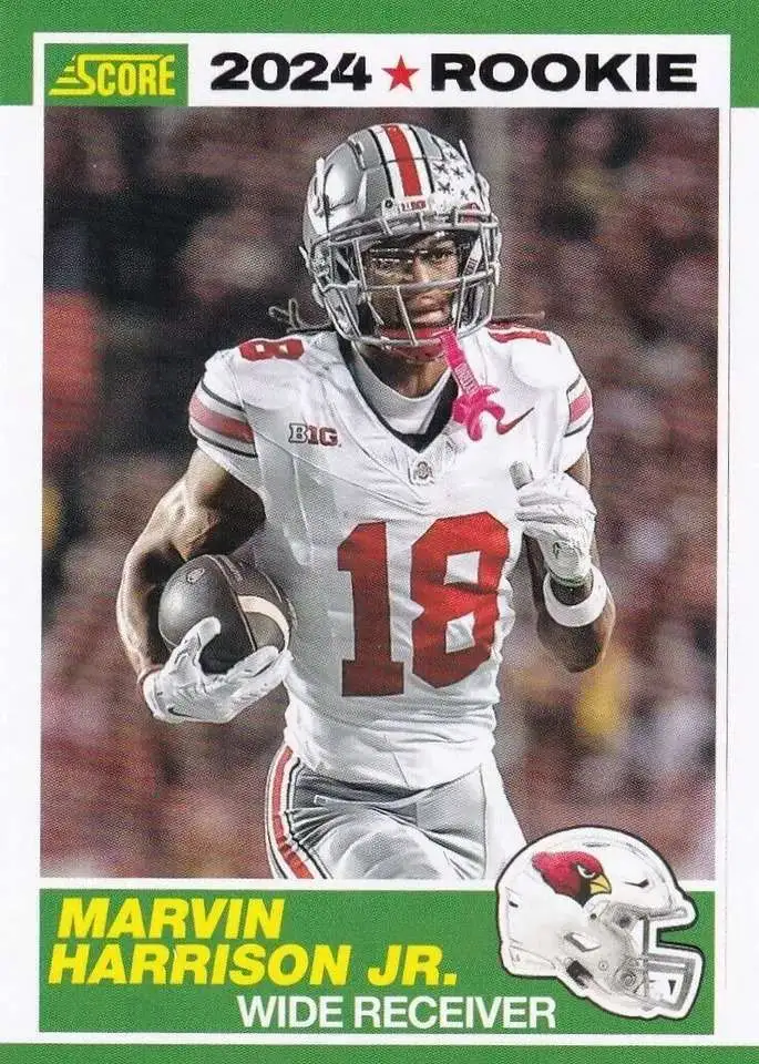 NFL Arizona Cardinals 2024 Score Football 35th Anniversary Marvin Harrison Jr. #4 [Rookie]