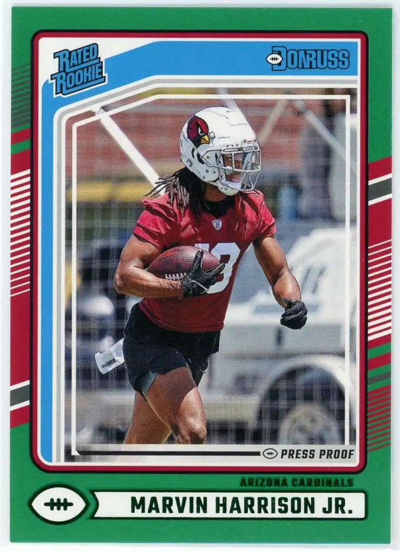 NFL 2024 Panini Donruss Football Green Marvin Harrison Jr. #393 [Rookie]