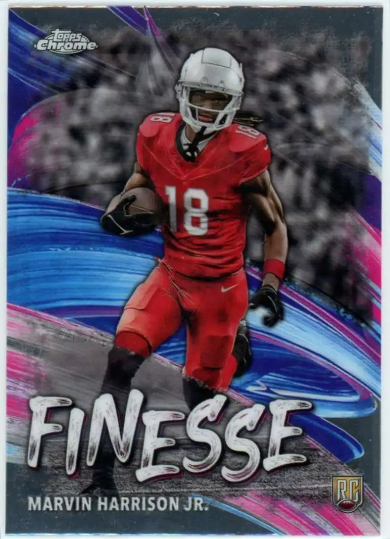 NFL 2024 Topps Chrome Football Finesse Marvin Harrison Jr. F-5 [Rookie]