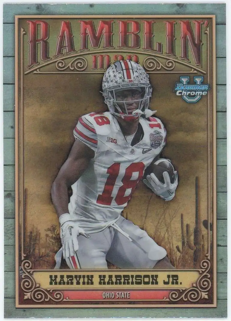 NFL 2023 Bowman Chrome U Ramblin Man Marvin Harrison Jr. RM-13 [Rookie]