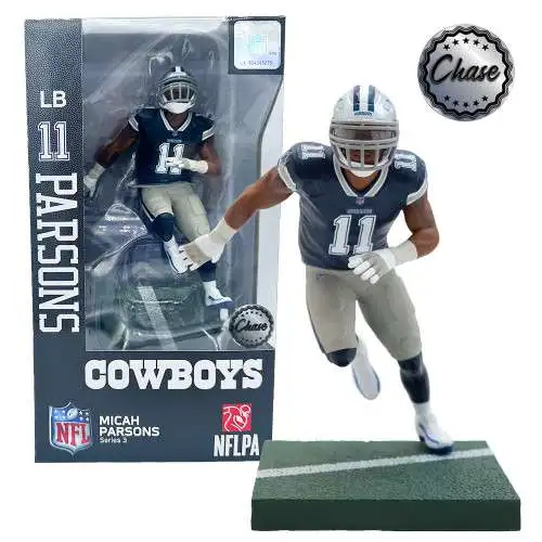 NFL Dallas Cowboys Football Micah Parsons Action Figure Blue Jersey, Chase  Version Imports Dragon - ToyWiz