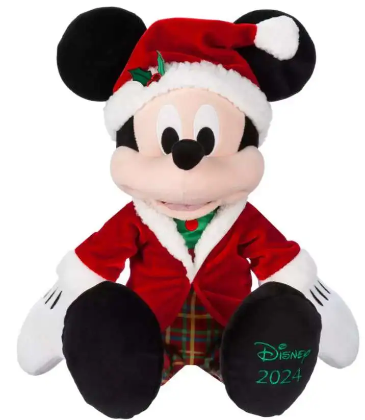 Disney 2024 Holiday Mickey Mouse Exclusive 16 Plush Santa Suit